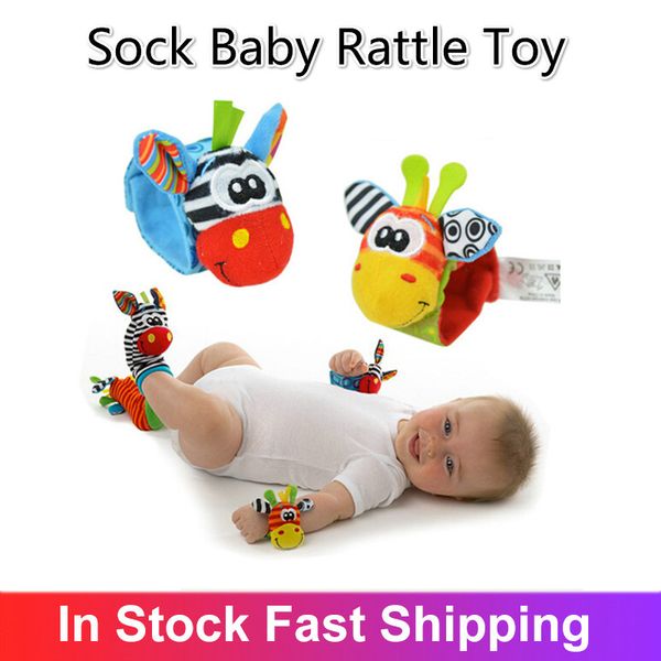 

3pieces/lot1 piece of cartoon baby toy rattle childrens newborn toy soft plush socks baby wrist toy suitable for babies 0-12 months