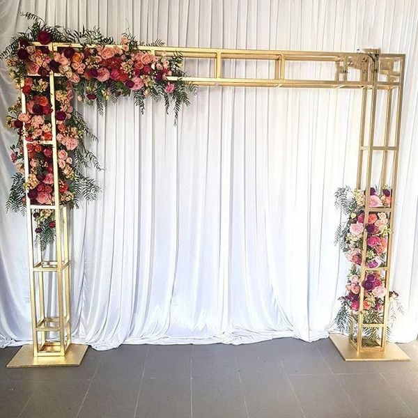 

party decoration european romantic style metal square arch for wedding