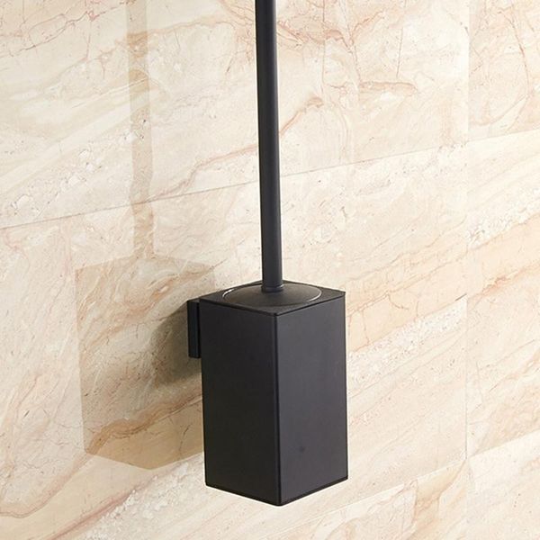 

bathroom storage & organization stainless steel toilet brush black cleaning holder with wall mount