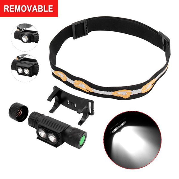 

xm-l2 led mini projector high power 1000lm headlight 18650 rechargeable head torch hunting camping waterproof headlamps