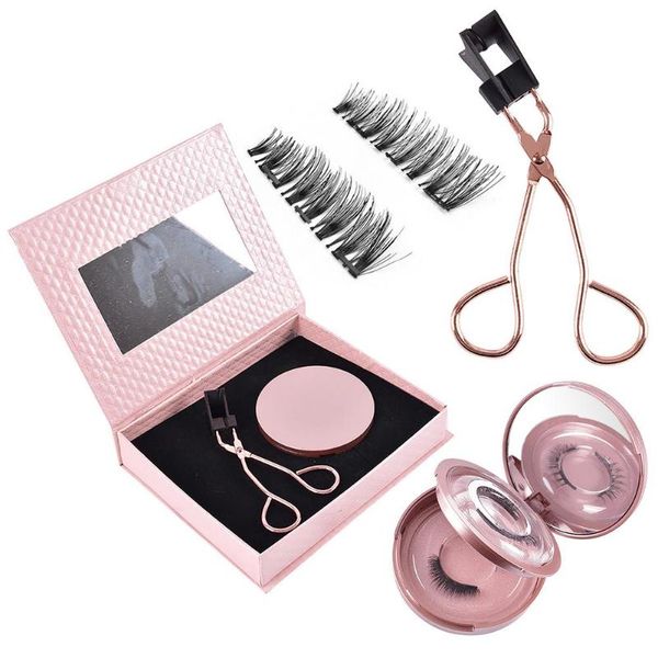 

false eyelashes magnetic eyelash curler with soft easy to wear lashes no glue need