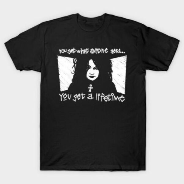 

death sandman you get what another gets lifetime black t-shirt s-6xl, White;black
