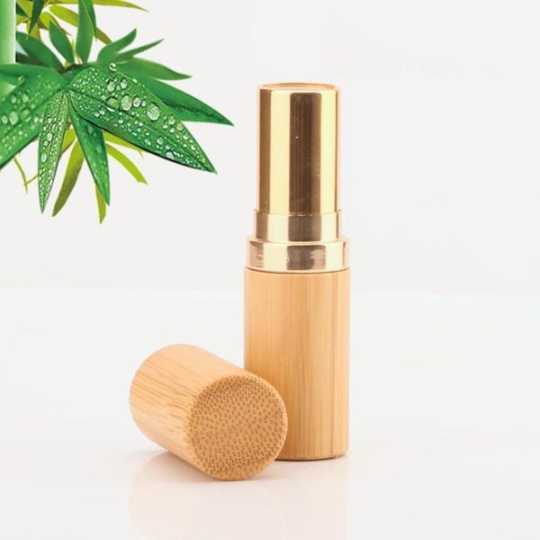 

storage bottles & jars 5ml eco-friendly bamboo lipstick tube lip gloss container bottle empty diy tubes