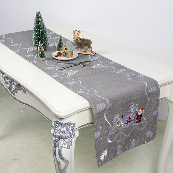 

table cloth 1 piece embroidery runners christmas tables cloths covers for home year decoration