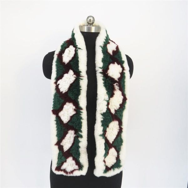 

hats, scarves & gloves sets 2021 d&h fur men women winter multicolor stitching plaid warm comfortable fashion thicken long rex scarf, Blue;gray