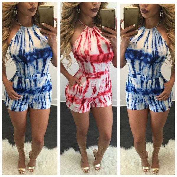 

women's jumpsuits & rompers fashion jumpsuit elegant bodysuit women summer playsuit loose and comfortable backless sleeveless romper to, Black;white