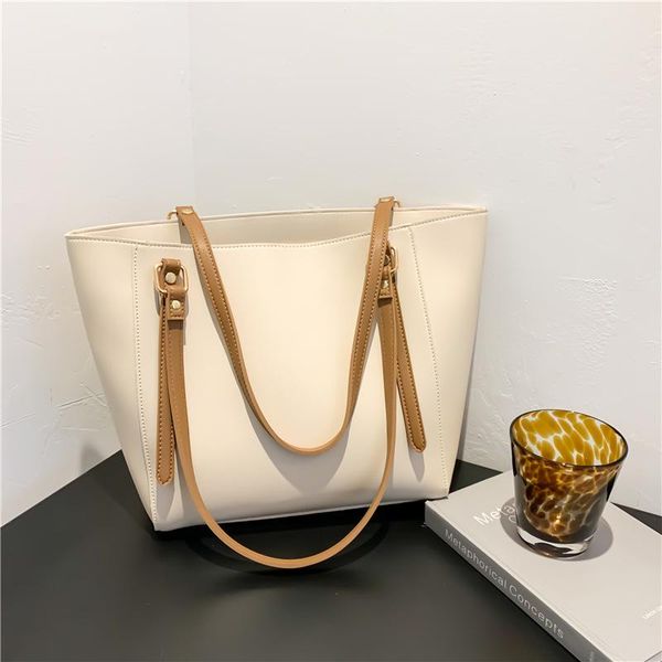 

evening bags high capacity totes pu leather underarm for women summer shoulder bag handbags trending simple shopping pack