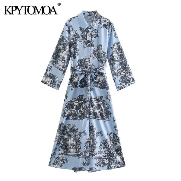 

women chic fashion with belt print midi shirt dress long sleeve button-up female dresses vestidos mujer 210420, Black;gray