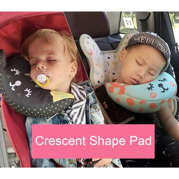 

safety belts & accessories cotton car styling neck headrest cushion seat sleep pillow shoulder strap protection pads support for kids baby