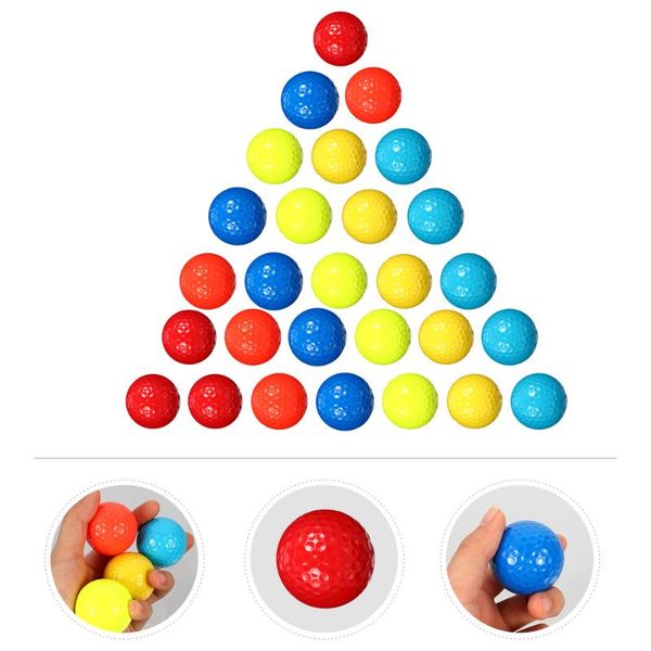 

golf balls 30pcs practice synthetic rubber beginners training golfs