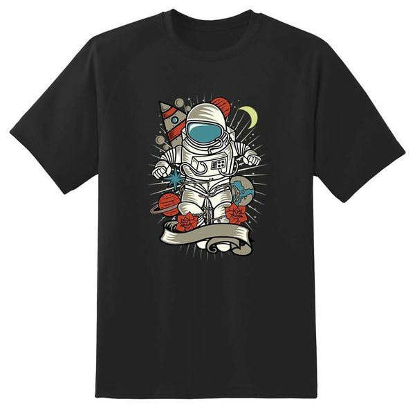 

astronaut mens t shirt black or white tee, White;black