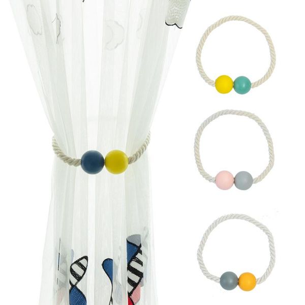 

other home decor 1pcs curtain buckle european magnet straps double ball magnetic modern minimalist accessories