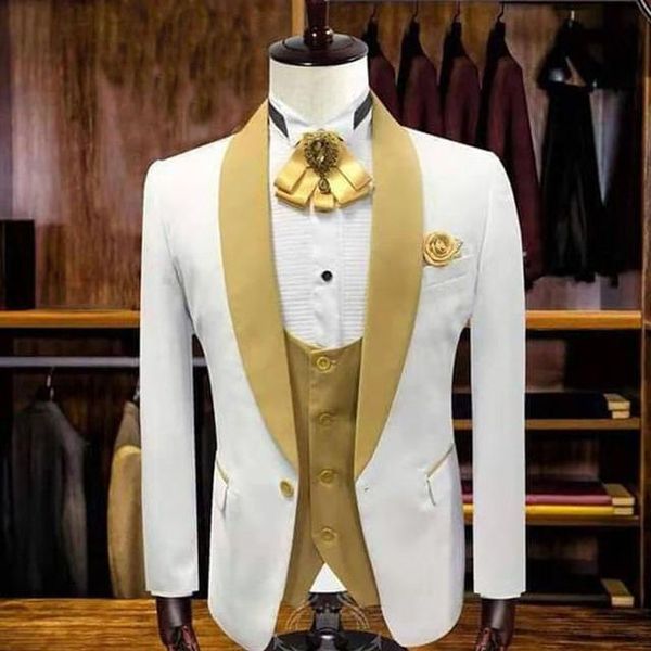 

men's suits & blazers white men suit jacket shawl lapel custom made one piece blazer slim fit wedding coat 2021 male fashoin clothes, White;black