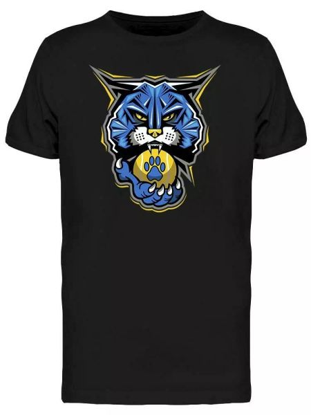 

Bobcat Tennis Team Mascot Tee Men's -Image by Shutterstock, White;black