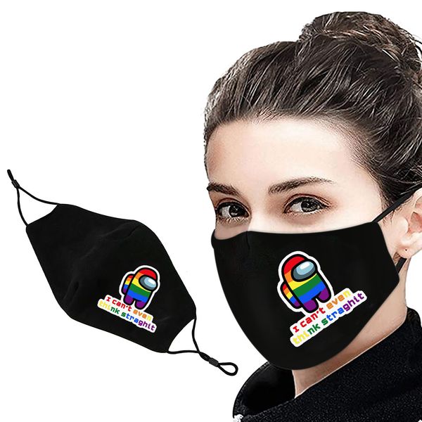 

american fashion printed civil cotton mask dust-proof hanging ear style