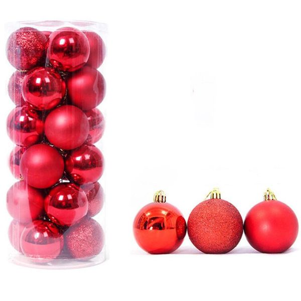 

factory outlet christmas decoration 3cm 4cm 6cm christmas balls 24pcs xmas tree bauble ornaments decorations for holiday wedding decoration