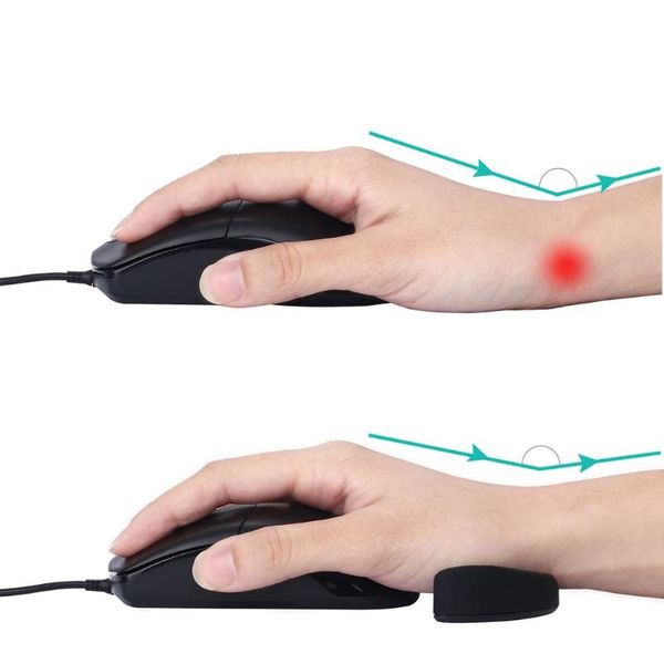 

mouse pads & wrist rests ergonomic pad silicon gel non-slip streamline rest support mat h052