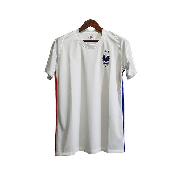 

france jersey 2021 away thai version men's casual shirts, White;black