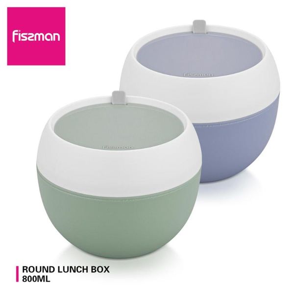 

dinnerware sets fissman 800ml portable round plastic lunch box storage bowl bento