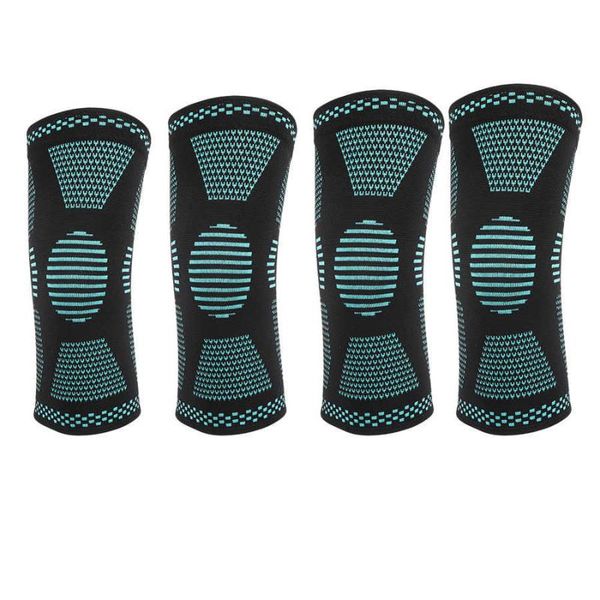 

elbow & knee pads 1pcs sport pad sports support pressurized elastic gym gear basketball brace protector, Black;gray