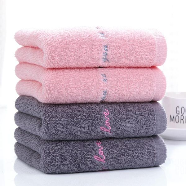 

towel t096a mother's day gift quick-dry soft cotton face with letter thank you so much and my love