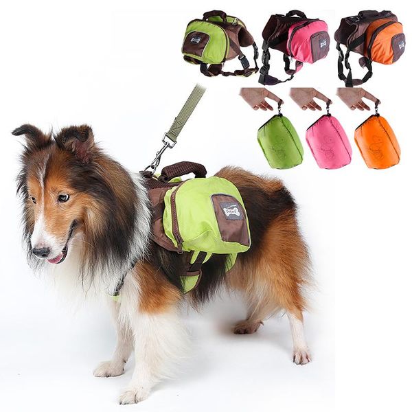 

qualified foldable polyester pet saddle bag outward hound travel camping hiking dog back pack 3 colors available car seat covers