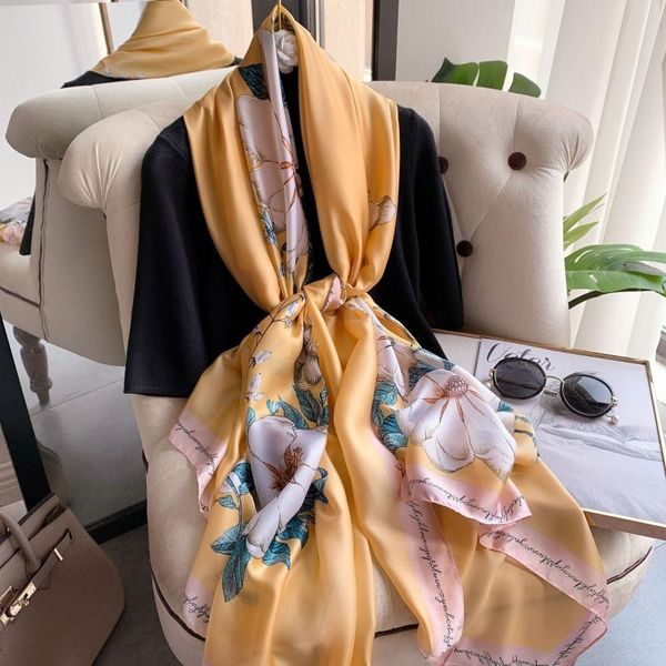 

luxury women silk scarf carriage print large shawls and wrap summer beach stoles hijabs ladies neck scarves foulard headscarf, Blue;gray