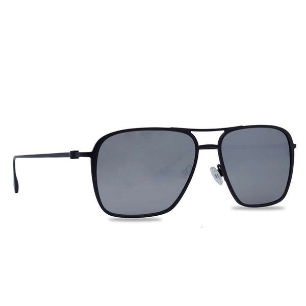 

highend accessories maui gem metal square shape lastt men polarized sunglass, Black