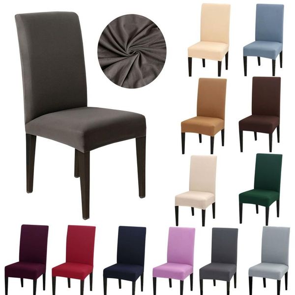

spandex dining room chair covers slipcovers seat cover stretch removable wedding for banquet el decor