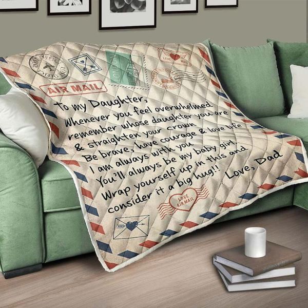 

blanket message letter printed fleece printing flannel quilts als88 outdoor pads