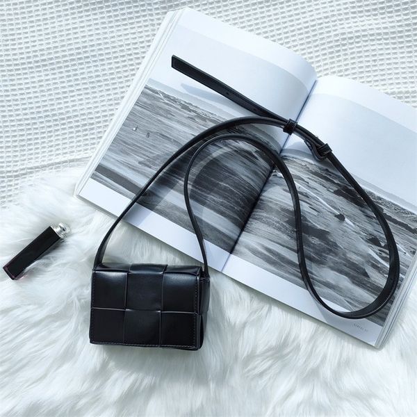 

brand designer cassette knitted mini shoulder bag women handbags weave crossbody purse with opp bags 061710 item