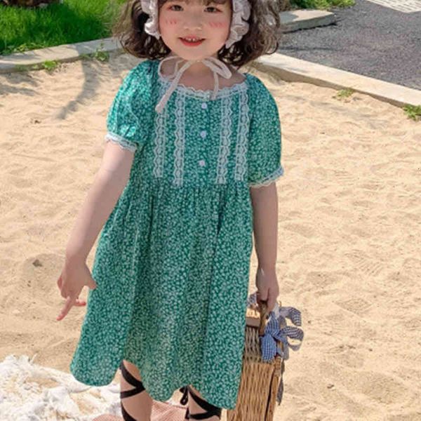 

girl's dresses summer flower for girls children's clothing long kids clothes q5na, Red;yellow