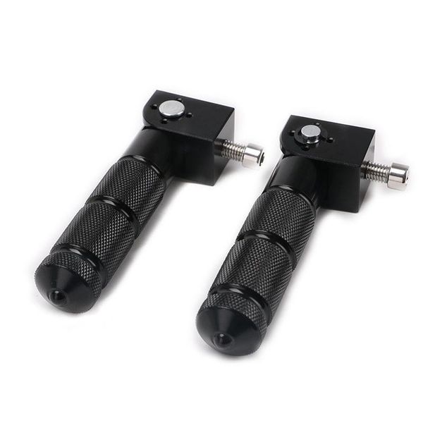

pedals 2pcs aluminum for motorcycle electric car 8mm universal 90 degree folding support rod foot peg footrest