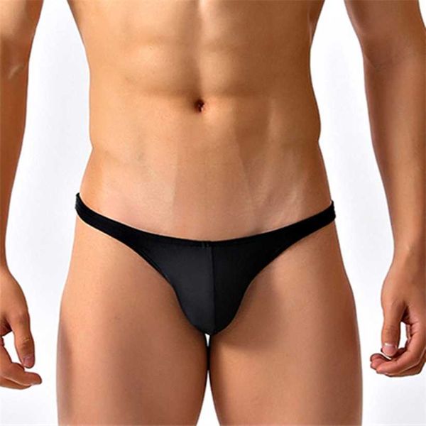 Sexy Herren Badehose Half-Hip Bikini Bademode Niedrige Taille Badehose Für Mann Homosexuell Badeanzug Strand Shorts Desmiit Slip 220114