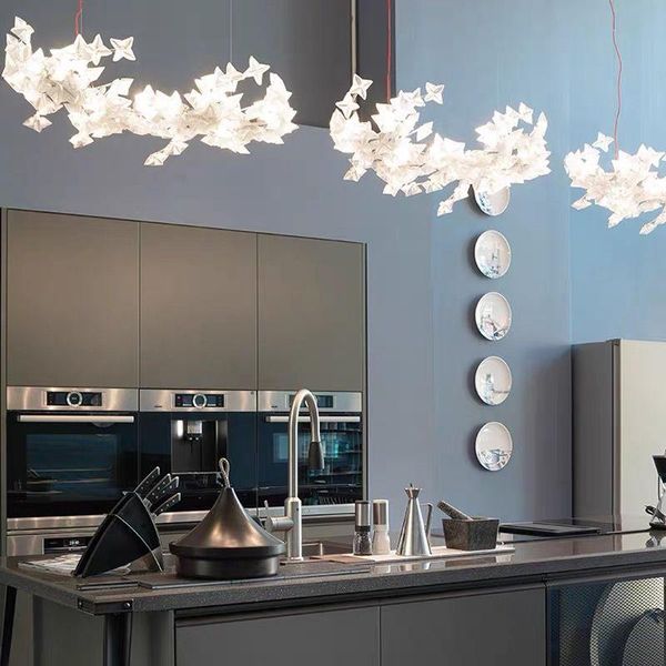 

pendant lamps modern minimalist stainless steel white led lamp nordic interior lighting living room bedroom dining chandelier