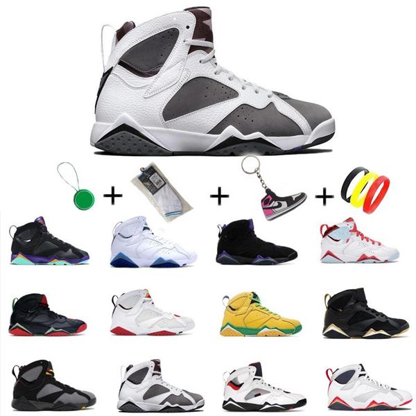 

jumpman 7 mens basketball shoes dunk 7s how much mix and match pink red breathable men's women's low-sneakers 40-47 with keychian