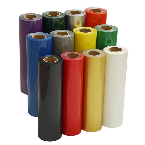 

window stickers customizable color pu heat transfer film roll for garments t-shirt