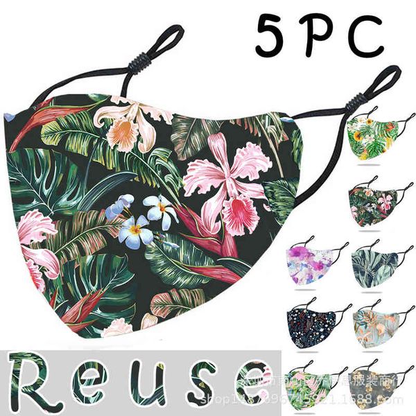 

printing adjustable washable earhook double layer anti haze mask