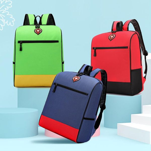 

school bags boys' schoolbag trend color matching large capacity nylon backpack