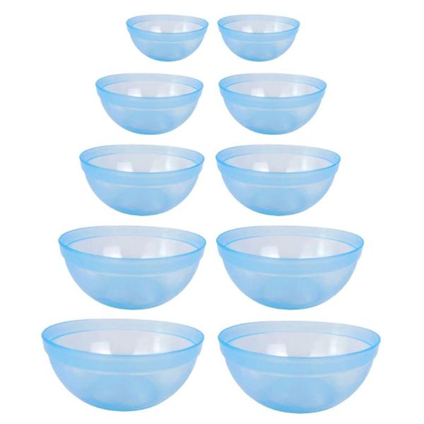 

eyebrow tools & stencils 10pcs facial mask mixing bowl diy beauty salon supply random color