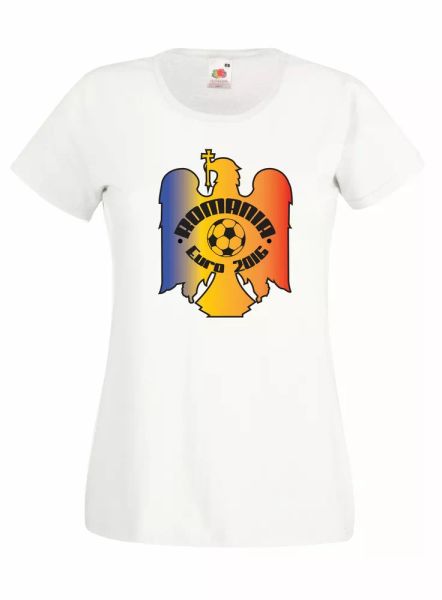

t-shirt shirt women j1021 romania euro 2016 football ultras, White;black