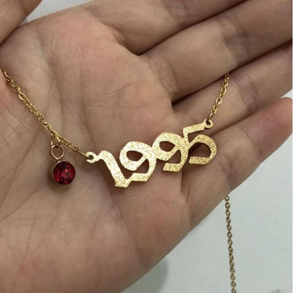 

fashion custom figure necklace for women personality birthday stone girls party gifts friends family pendant necklaces, Silver