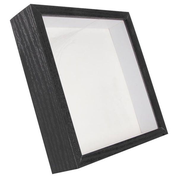 

frames 1pc frame double sided glass po creative table decoration (black)