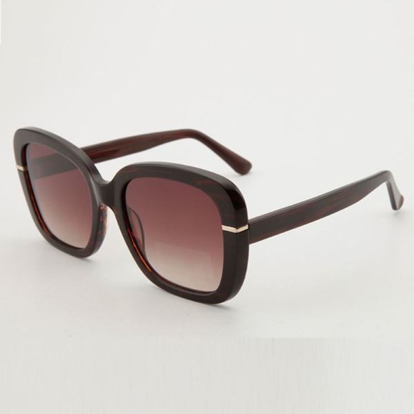 

sunglasses cr39 uv400 gradient lens women sun glasses acetate, Black