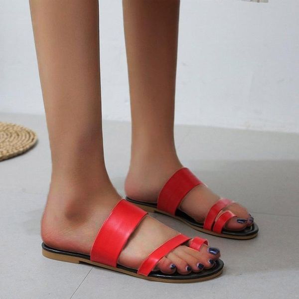 

slippers summer women's flat sandals casual fashion shoes, Black