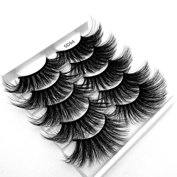 

pairs thick 5d faux mink false eyelashes 25mm dramatic fluffy wispies natural lashes women eyelash makeup extension tools
