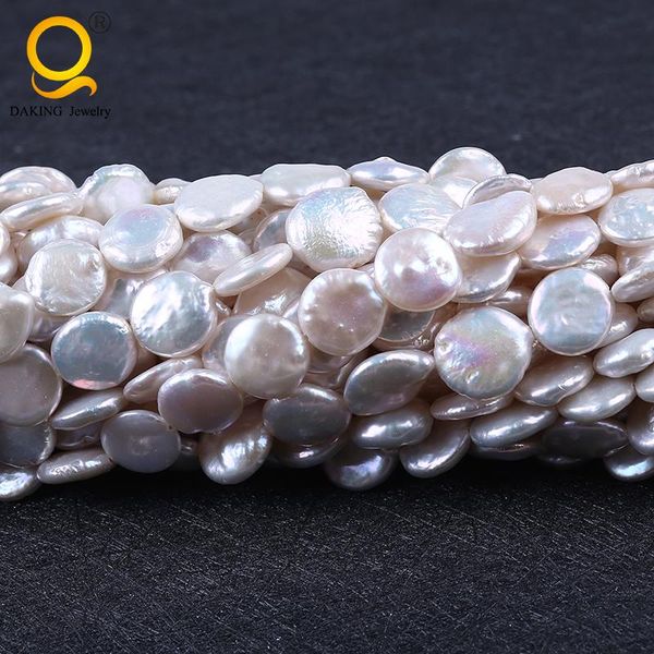 

other coin pearl cultured freshwater beads,inspirational, natural, white, 12-14mm, sold per 15 inch strand