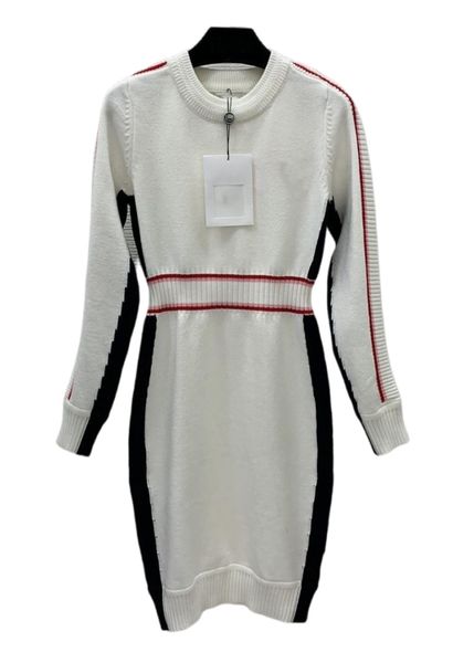 

milan runway dresses 2021 autumn winter o neck long sleeve women's designer dress brand same style clothing 1204-6, Black