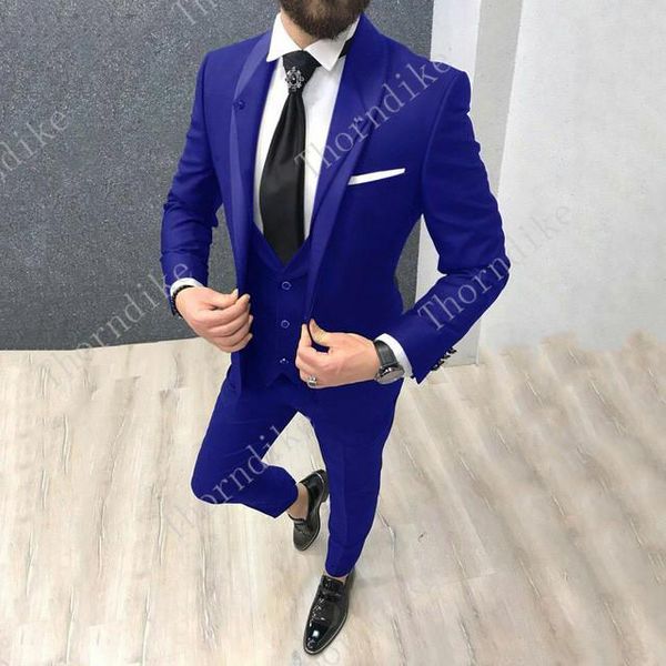

lapel style blue men wedding suits 2021 brand fashion design real groomsmen groom tuxedos mens tuxedo wedding/prom sui men's & blazers, White;black