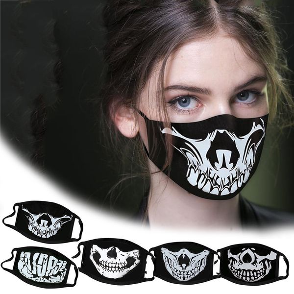 

funny personality mask cotton washable skull pattern cloth